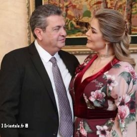 Les mari�s depuis 30 ans, Sabine Nahas et son �poux, Elie Nahas