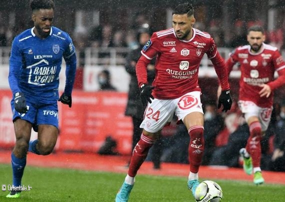Youcef Belaili, face à Troyes Youcef Belaili, face à Troyes