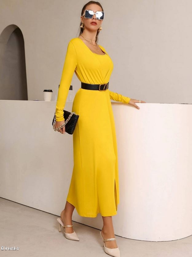 Shein, robe jaune