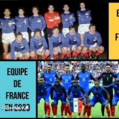 Equipes de France, en 1970 et en 2022