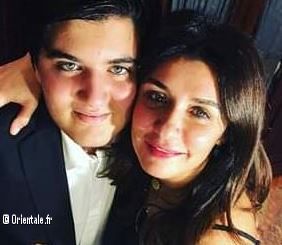 Ghada Adel aux cts de son fils