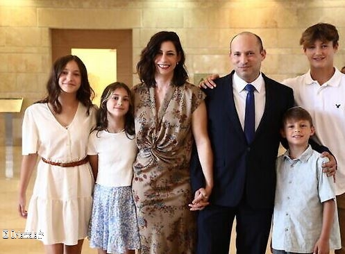 Naftali Bennet et sa famille en 2021