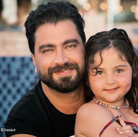 Moatasem Al-Nahar avec sa fille