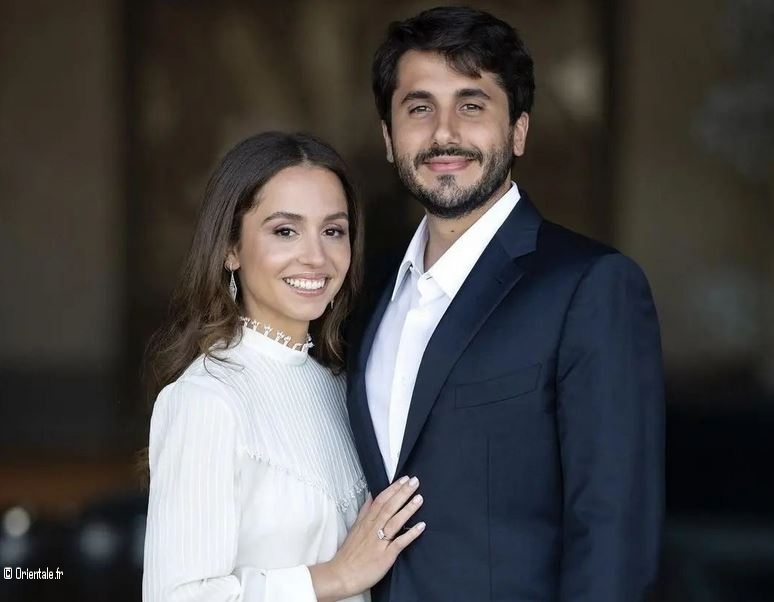 Couple Princesse Iman de Jordanie et son fiancé Couple Princesse Iman de Jordanie et son fiancé