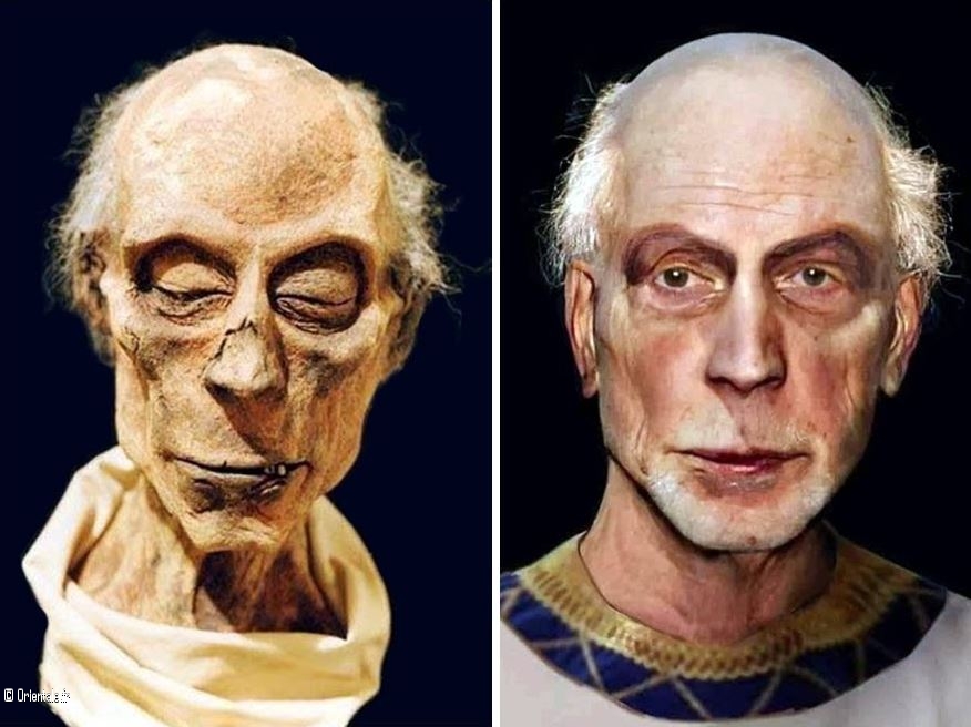 Reconstitution faciale du pharaon Sethi 1er d'après les recentes recherches