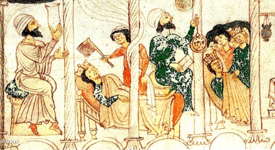 Guillaume II soigné par des médecins arabes
