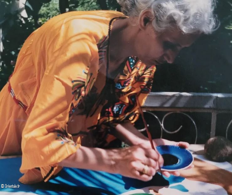 BAYA dans son atelier à Blida en 1998