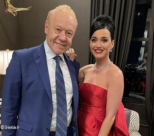 Katy Perry porte une parure signée Samer Halimeh. Ici, aux côtés de Anthony Patt