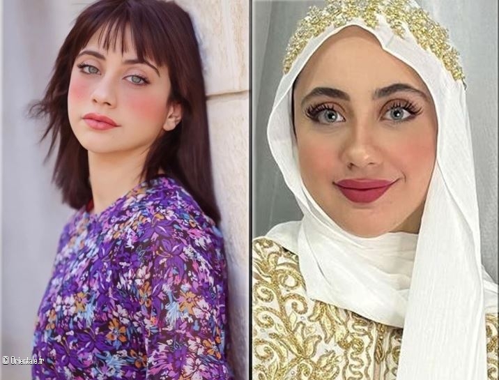 La Jordanienne Sally Al Awadi avant et après le hijab - 2023 La Jordanienne Sally Al Awadi avant et après le hijab - 2023