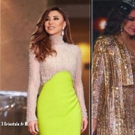 Najwa Karam, � g. et Ahlam � d.