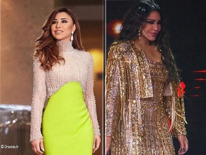Najwa Karam, à g. et Ahlam à d. Najwa Karam, à g. et Ahlam à d.