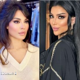 Nadine Nassib Njeim � g. et Dounia Batma � d.