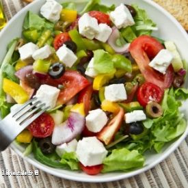 Salade grecque � la laitue romaine