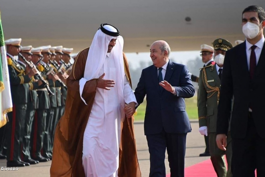 Visite de l'Emir du Qatar en Algrie en fvrier 2020