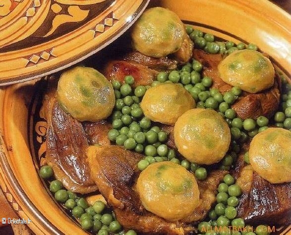 Tajine d'artichauts et de petits pois