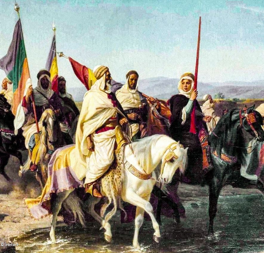 Tableau représentant Fathma N'Soumer et Boubaghla Tableau représentant Fathma N'Soumer et Boubaghla