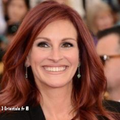 Les cheveux auburn de Julia Roberts