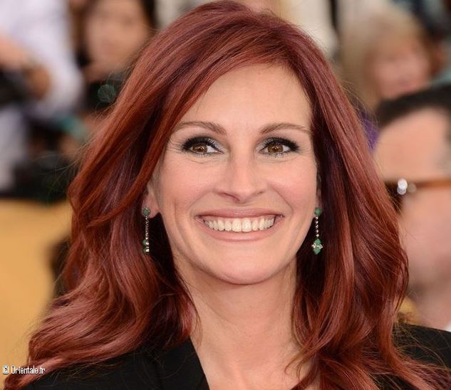 Les cheveux auburn de Julia Roberts