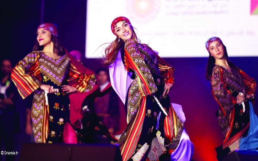 Danseuses de Dabké traditionnelle palestinienne