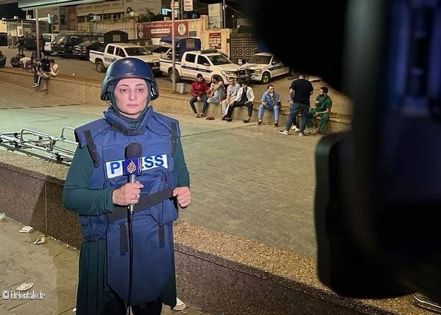 Heba Akkila, journaliste palestinienne pour Al Jazeera Heba Akkila, journaliste palestinienne pour Al Jazeera