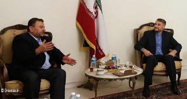Al-Arouri rencontre un conseiller iranien lors d'une visite diplomatique (2017)