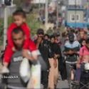 Scènes de déplacement depuis le nord de Gaza