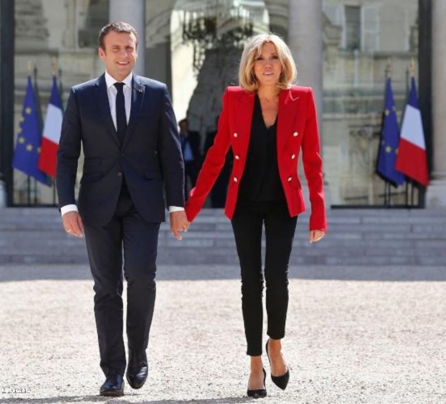 Emmanuel et Brigitte Macron