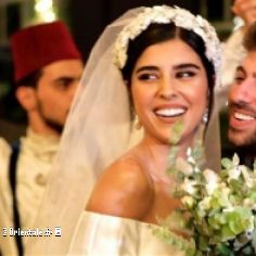 Zeina Makki le jour de son mariage avec Nabil Khoury