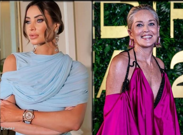 Annabella Hilal et Sharon Stone au festival de Riyad en Arabie