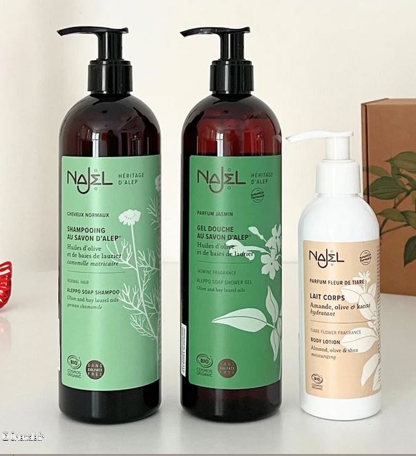 Gels douche au savon d'Alep Najel