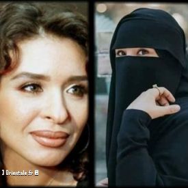 Dina ( gauche) et sa soeur trs pieuse portant le niqab ( droite)