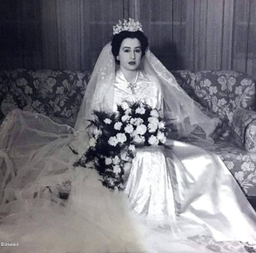 La princesse Badiya en robe de marie